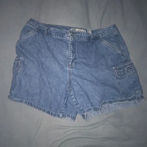 Faded Blue Jean Shorts